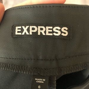 Faux leather express pants